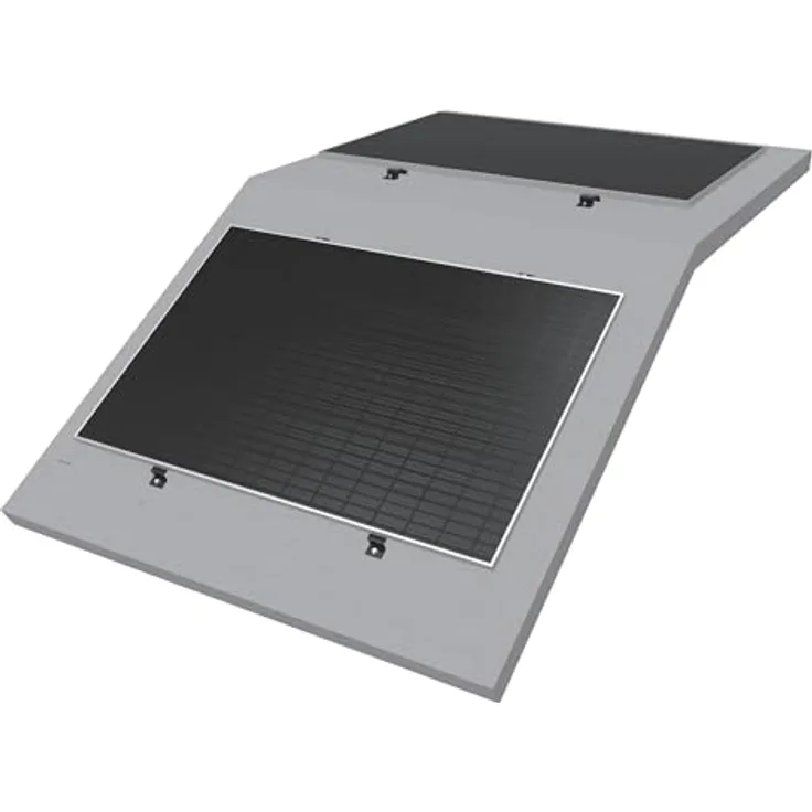 Intellisolaris EACYFRRS-B01 PV-Halterung Railless, korrosionsbeständig für geneigte Bitumen- & Metalldächer, 1 Paar