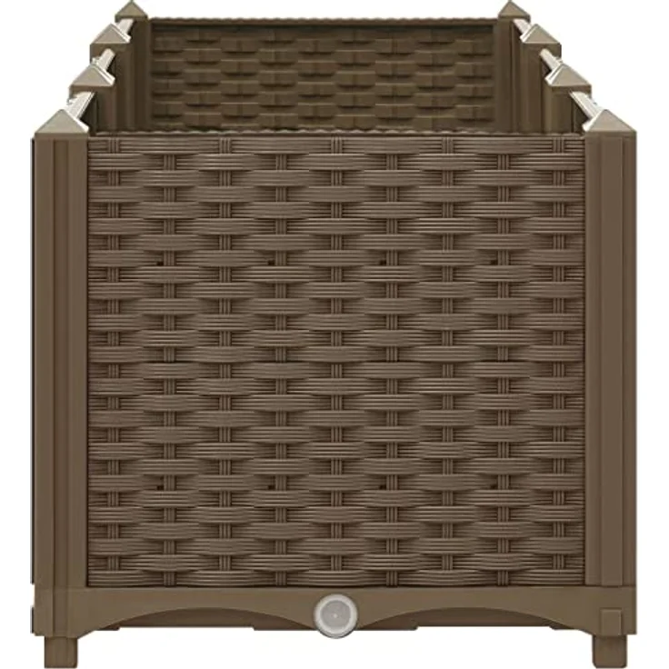 vidaXL Hochbeet 120x40x38 cm Polypropylen braun – Bild 5