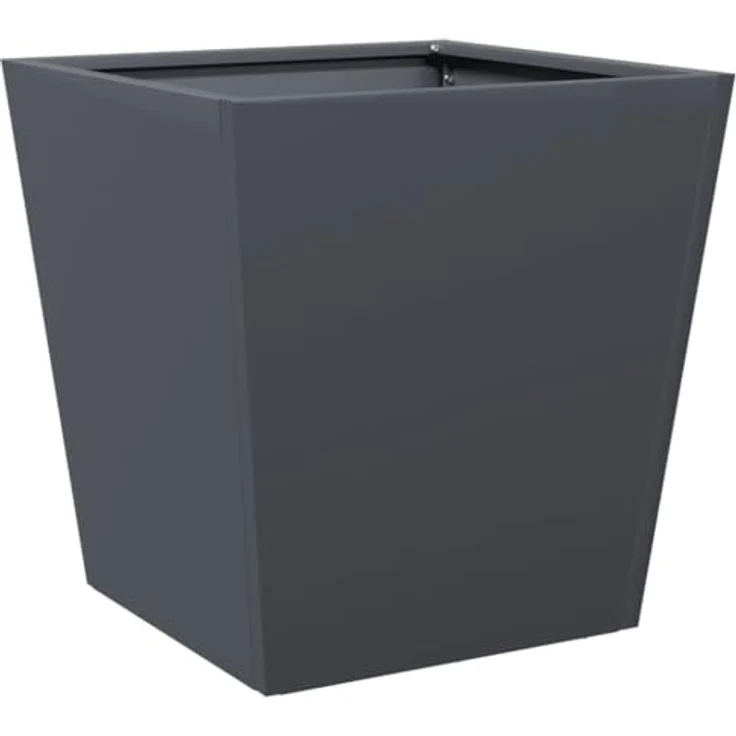 vidaXL Pflanzkübel Anthrazit 40x40x40 Stahl - Rostbeständig und strapazierfähig, viel Platz für Pflanzen – Bild 1