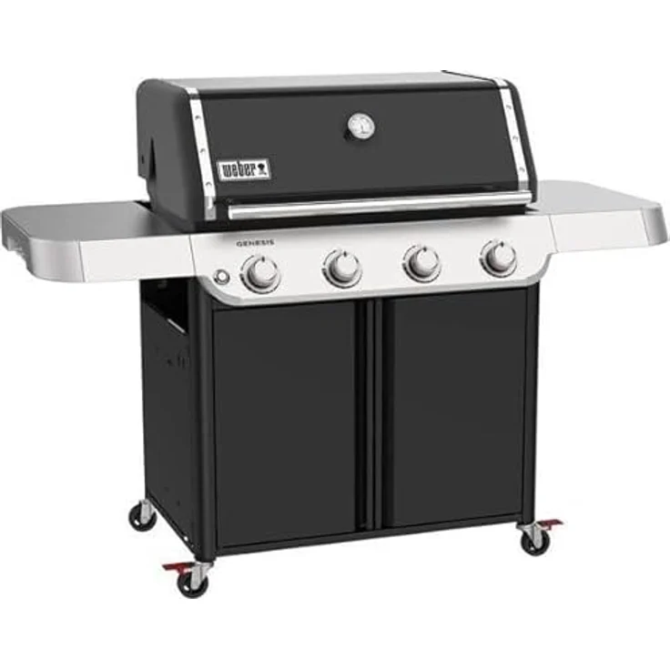 Weber Gasgrill Genesis E-415, Hochwertiger Gasgrill mit 4 Brennern, Grillfläche 86 cm x 48 cm – Bild 3