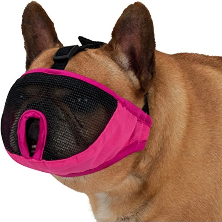 Trixie 17626 Maulkorb für kurznasige Rassen, Polyester, S, grau – Bild 2