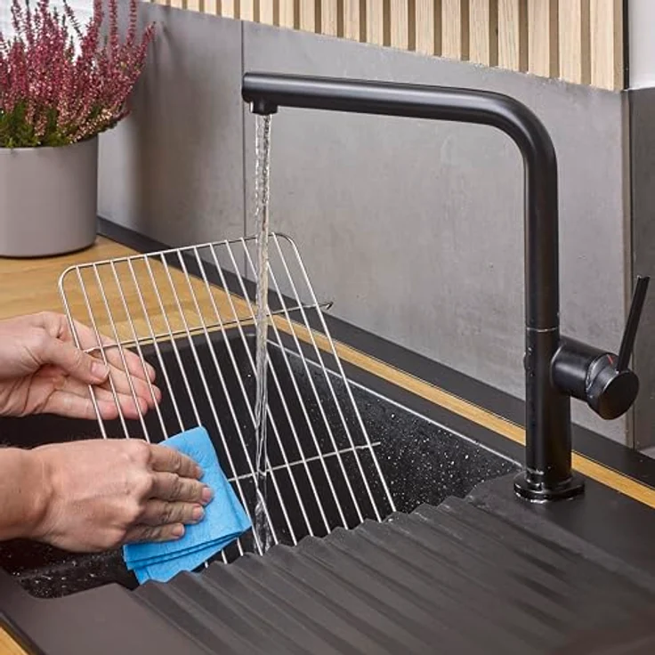 Severin PG8594, Standgrill mit Edelstahl-Grillrost 38x22cm, 2000W, stufenlos einstellbare Temperatur von 35-200°C, inklusive Ablagerost und Wasserauffangschale – Bild 7