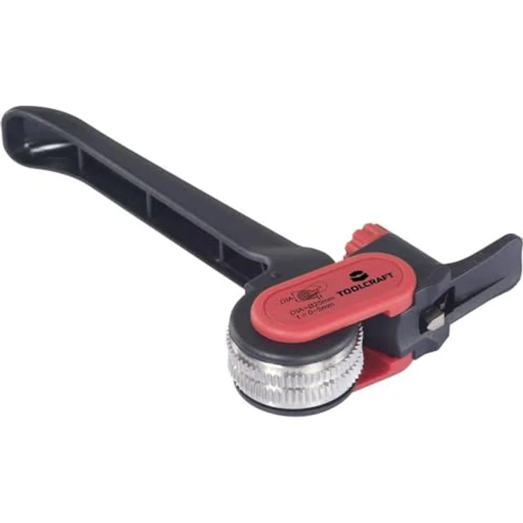 Toolcraft TO-9658965 Ratschen-Kabelschneider 25 mm, Zange für schnelle und präzise Abisolierarbeiten, mit Schnappverschlussmechanismus und Skala – Bild 2