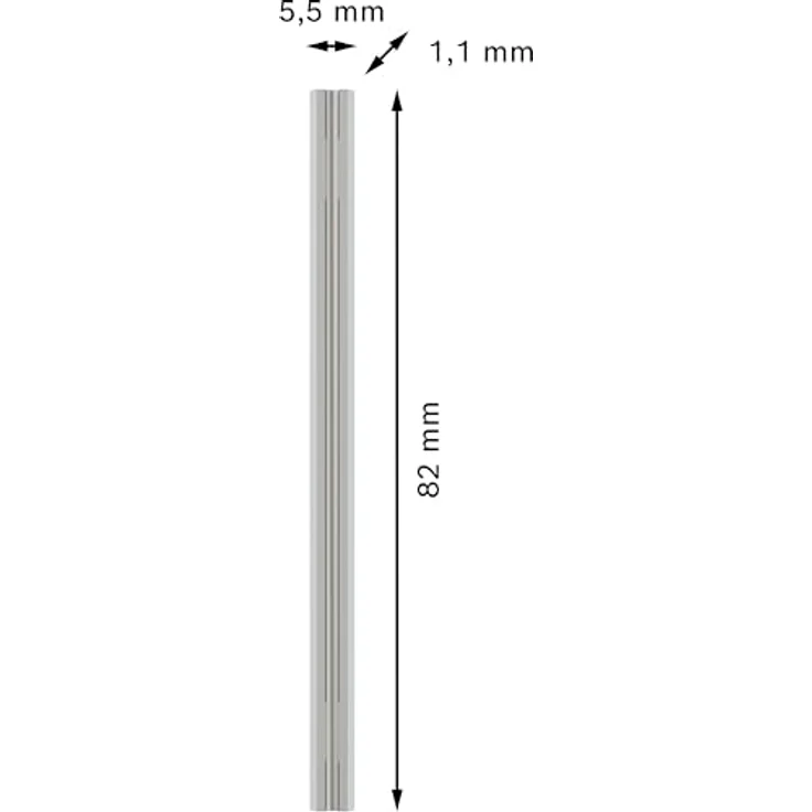 Bosch PRO Hobelmesser 82 × 5,5 × 1,1 mm, 2 Stück, robustes Wendemesser aus hochwertigem Carbide – Bild 3