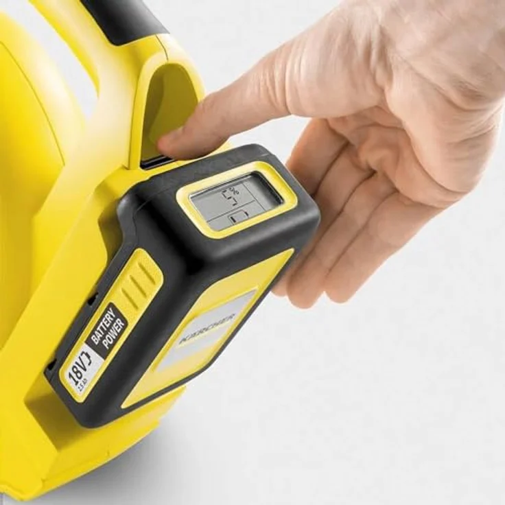 Kärcher Akku-Laubbläser LBL 2 Battery Set (Akku: 18 V - 2,5 Ah, Luftgeschwindigkeit: 210 km-h, Blasrohr, Flachdüse inkl. Kratzkante) – Bild 5