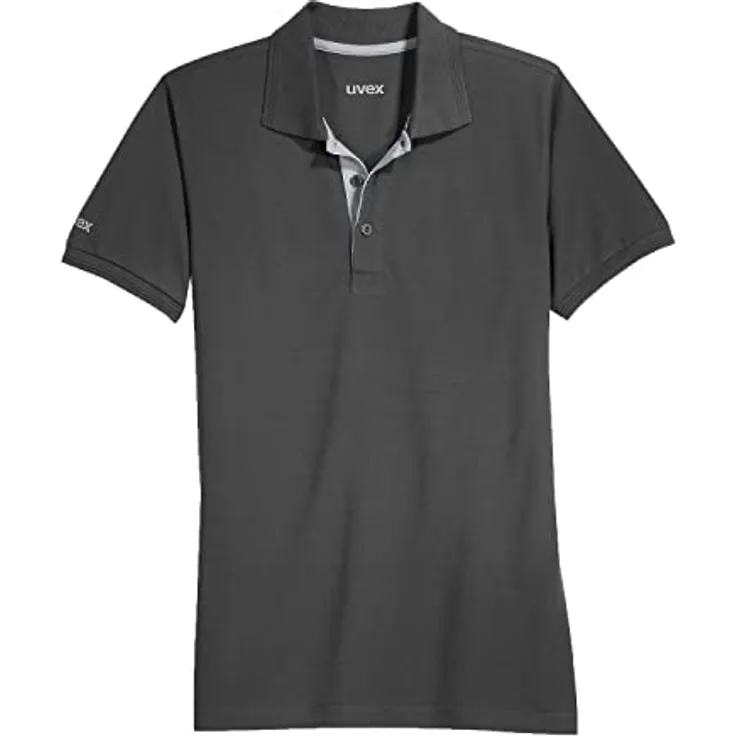 Uvex Unisex-Arbeits Workwear - Graues Poloshirt - aus Tencel-Gewebe L