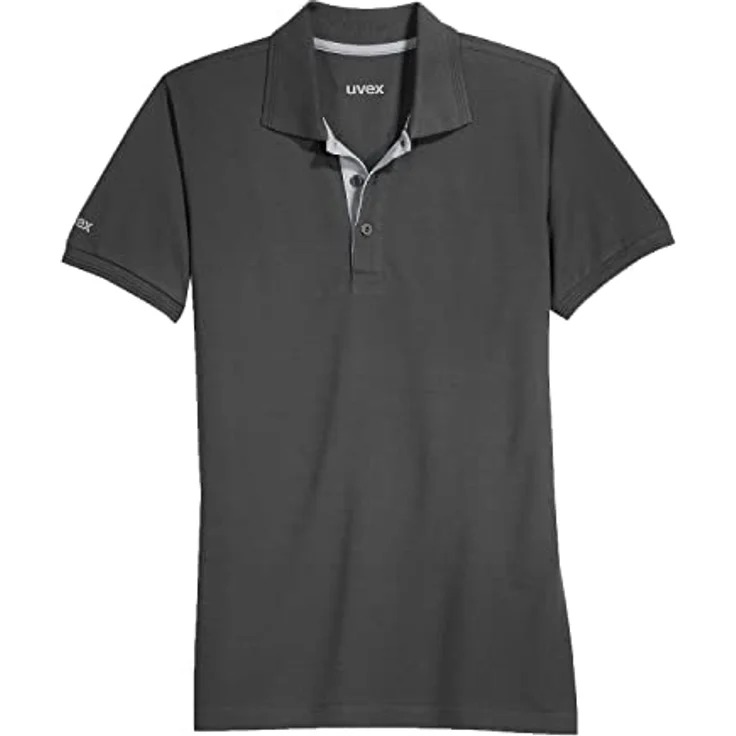 Uvex Unisex-Arbeits Workwear - Graues Poloshirt - aus Tencel-Gewebe 4XL – Bild 1