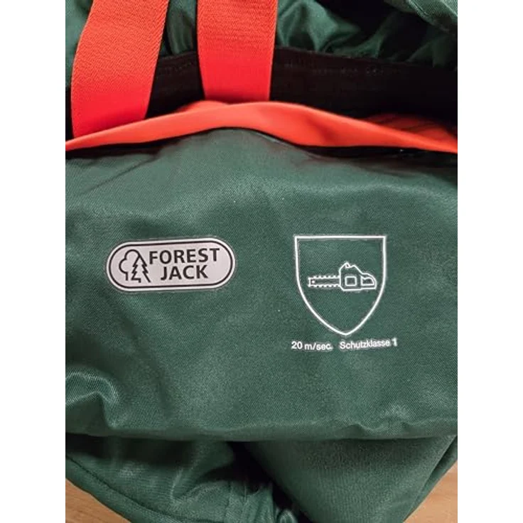 Watex 8-6612 Forstschutz-Latzhose "Forest-Jack", grünen-leuchtorange, Schnittschutz mit elastischen, verstellbaren Hosenträgern – Bild 7