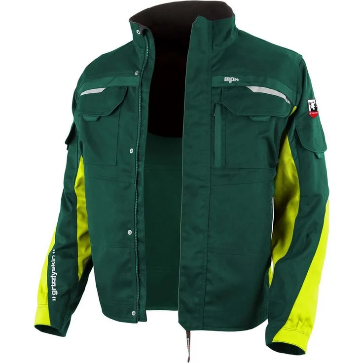 QUALITEX HIGH QUALITY WORKWEAR Arbeitsjacke IRON aus Lyocell, Cordura & Stretch, ungefüttert, mit 12 Taschen - Atmungsaktiv, moderne, strapazierfähige Werkstattjacke