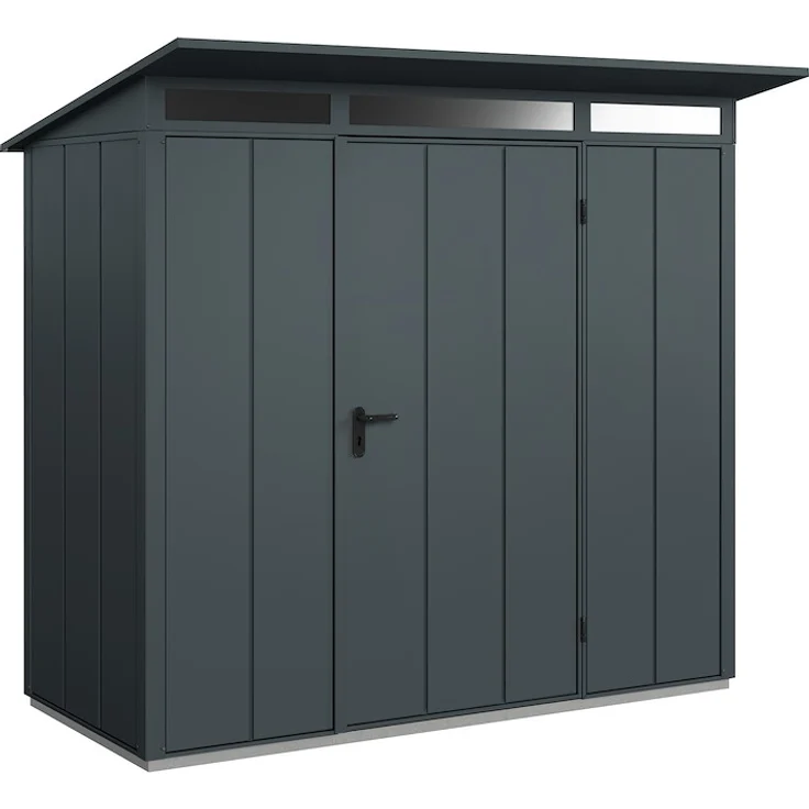 HÖRMANN Berry 984 Typ1 RAL7016, Gartenhaus mit Pultdach und kratzfester Duratec-Verglasung