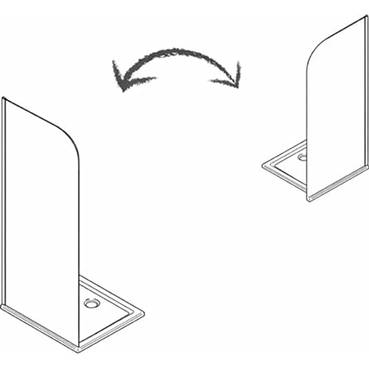 Schöner Wohnen Kollektion Walk In YUNA Duschabtrennung, 90 x 200 cm, Mattschwarz mit Glas in Grau Anthrazit, Sicherheitsglas, stilvolles Design – Bild 4