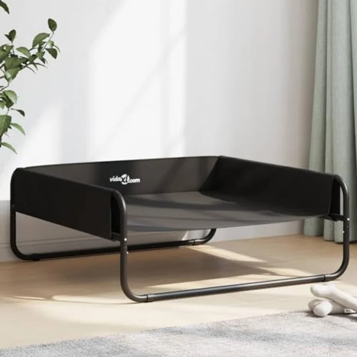 vidaXL Hundebett Erhöht Anthrazit Oxford-Gewebe und Stahl – Bild 2