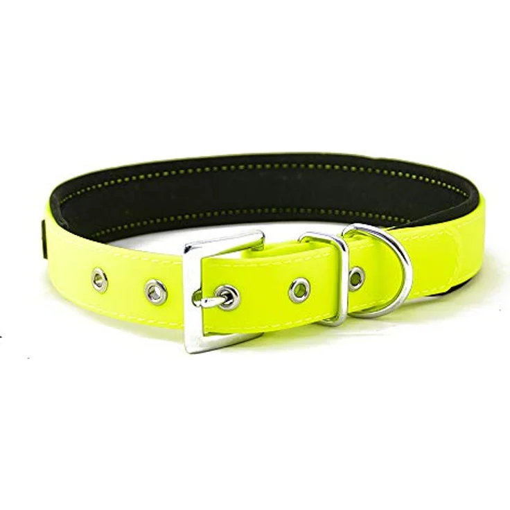 Nobby Halsband Cover, neon gelb L: 45-55 cm, B: 25 mm, 1 Stück – Bild 2