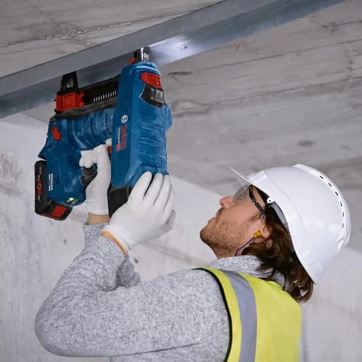 BOSCH Akku-Multifunktionswerkzeug GNB 18V-38 Akku-Betonnagler, Blau, kraftvolle BITURBO Brushless Technologie, kompatibel mit Bosch Professional System – Bild 6