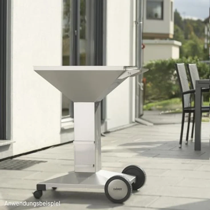 Thüros T4 Säulengrill, fahrbar, Grillfläche 40 x 60 cm, Arbeitshöhe 85 cm – Bild 3