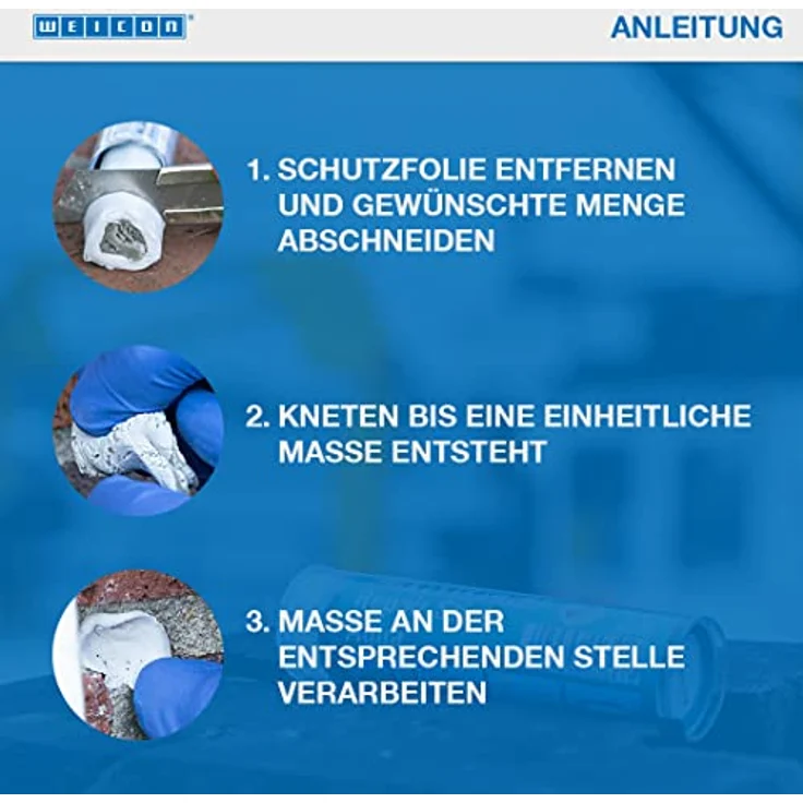 WEICON Repair Stick Multi, 115 g Allround-Kleber für elastische Reparaturen auf Metall, Holz, Kunststoff und mehr – Bild 3
