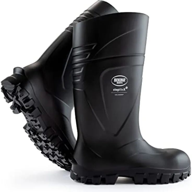Bekina Steplite X Solid Grip S5, Sicherheitsschuhe Boots, schwarz, Größe 41, durchtrittsicher, isoliert bis -30°C, antistatisch, hitzebeständig bis 90°C