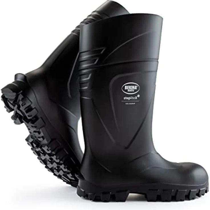 Bekina Steplite X Solid Grip S5, Sicherheitsschuhe Boots, schwarz, Größe 41, durchtrittsicher, isoliert bis -30°C, antistatisch, hitzebeständig bis 90°C – Bild 1