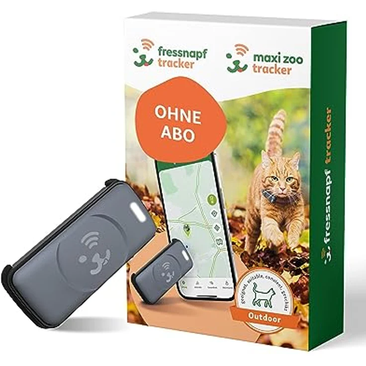 Fressnapf GPS Tracker für Katzen - 2. Generation - Ohne ABO - Ortung ohne Entfernungsbegrenzung - Aktivitätserkennung & Gesundheitsfunktion - Katzenfreundliches Design – Bild 1