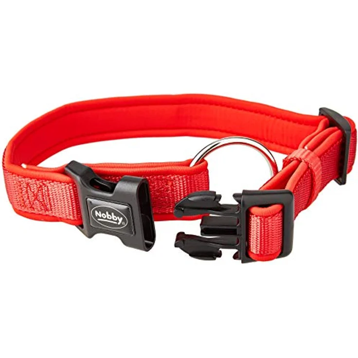 Nobby Halsband Classic Preno, rot / rot L: 30-45 cm, B: 20/25 mm, 1 Stück – Bild 2