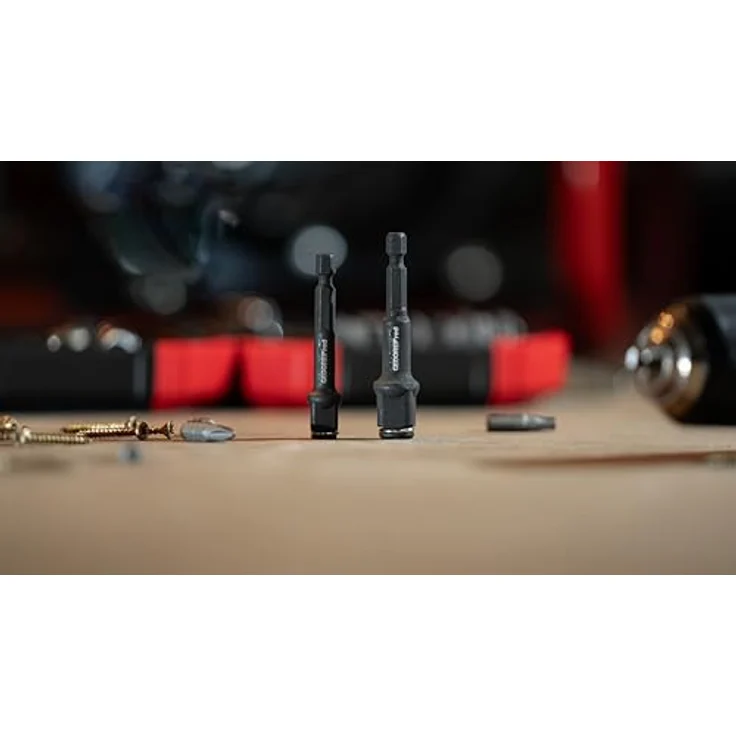 GEDORE red Bithalter-Satz 2-teilig, 75 mm magnetische Bithalter für 1/4" Bits & 3/8"/1/2" Stecknüsse, robust und vielseitig einsetzbar – Bild 5
