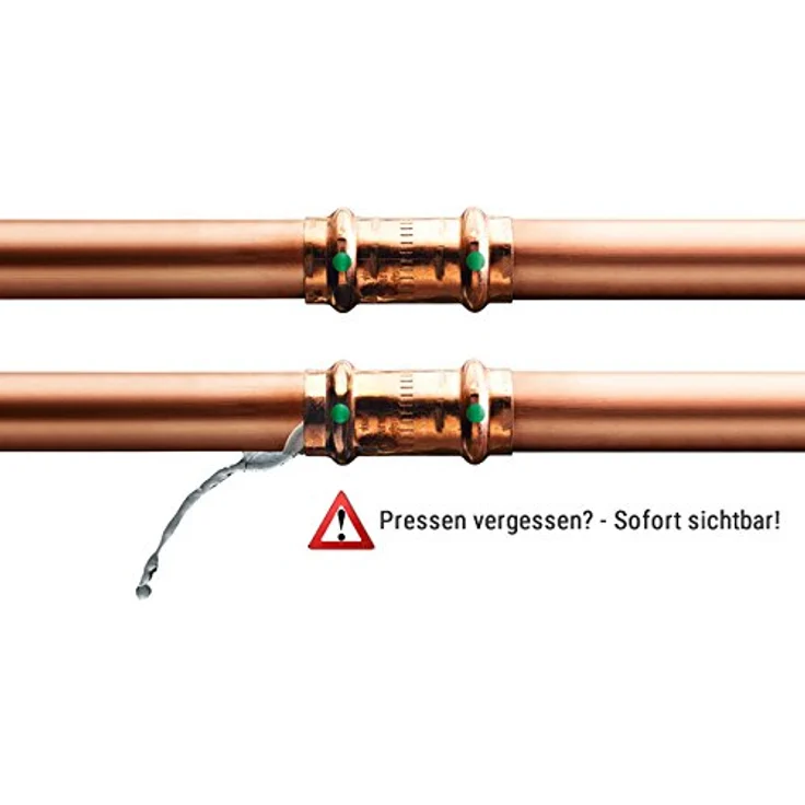 Viega Profipress Reduzierstück 22x15 mm, DVGW geprüft für Trinkwasser und Heizung, Edelstahl – Bild 3