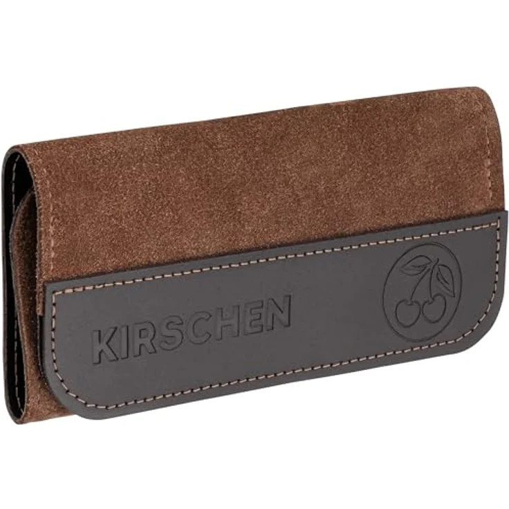 KIRSCHEN Ziehklingen Set 3-tlg., braun, mit Ledertasche, Rechteckige/Konkave/Schwanenhals Ziehklinge, ergonomisches Holzwerkzeug für präzise Holzarbeiten – Bild 3