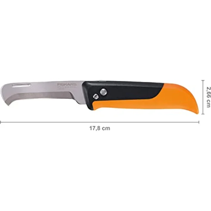 Fiskars X-Series™ Unkrautstecher, klappbares Gartenmesser mit rostfreier, gebogener Klinge für präzise Schnitte – Bild 2