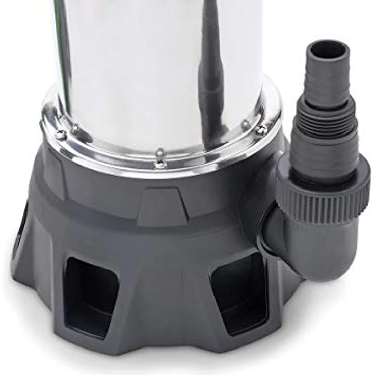 AQUANIQUE Tauchpumpe DWP 10000, Schmutzwasserpumpe mit 10.000 l/h Fördermenge, 400 W, Edelstahlgehäuse, grüne Bedienelemente, max. 6 m Förderhöhe – Bild 3