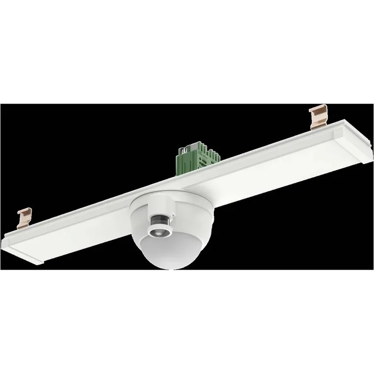 RIDI 2500025 Sensor-Moduleinsatz, Master-Präsenzsensor DALI-2 für LINIA EVO Tragschienensystem, verkehrsweiß, 230 V AC, Erfassungsbereich 446 m²
