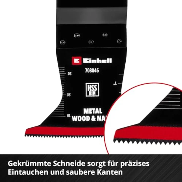 Einhell Tauchsägeblatt Bi-Metall 65 mm, für Metall- und Holzbearbeitung, PTFE-Finishing, 42 mm Eintauchtiefe, schnell wechselbar – Bild 4