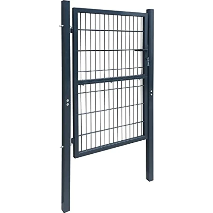 VidaXL 2D Zauntor (Einzeltor) anthrazitgrau 106 x 230 cm – Bild 5