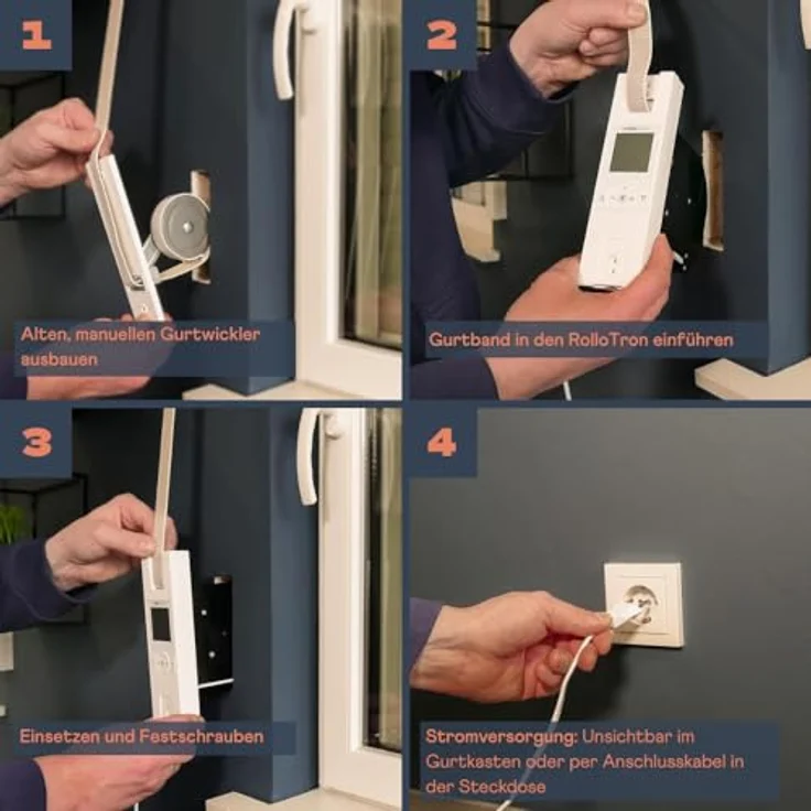 HOMEPILOT Home Pilot - Power Version, Premium Gurtwickler für schwere Rollläden bis 60 kg, automatisierte Steuerung, made in Germany – Bild 4