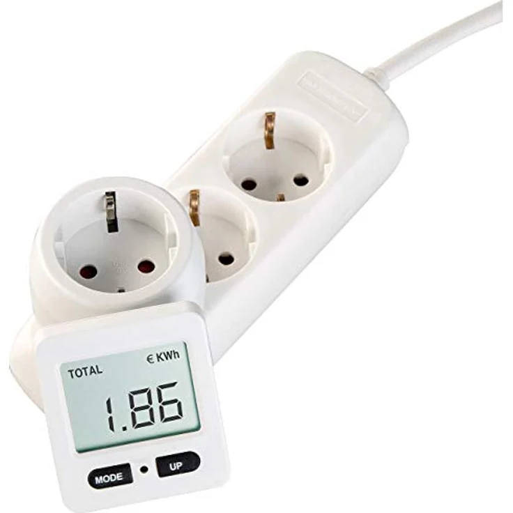 revolt Energiemessgerät: Digitaler Energiekostenmesser mit 180° drehbarem Display, bis 3.680 W (Stromkostenmesser) – Bild 4