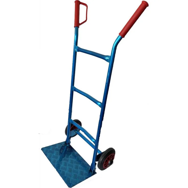 Multimec Sackkarre Transportkarre 200kg Stapelkarre Aluminium blau, 250 Kg Tragkraft
