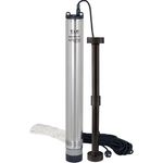 T.I.P. Brunnenpumpe - Tiefbrunnenpumpe Edelstahl (5.400l/h Fördermenge, 53m Förderhöhe, 5,3 bar Druck, int. Automatik, sandresistent durch erweiterbaren Fuß, ab Brunnen Ø10cm) BigWell 90-53 AUT, 30084