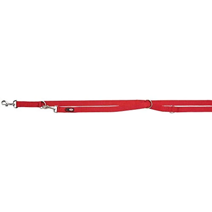 TRIXIE Hundeleine Premium XS–S, 2,00 m 15 mm in rot - verstellbare Leine mit belastbaren Gurtband - für sehr kleine bis kleine Hunde - 200403 – Bild 4