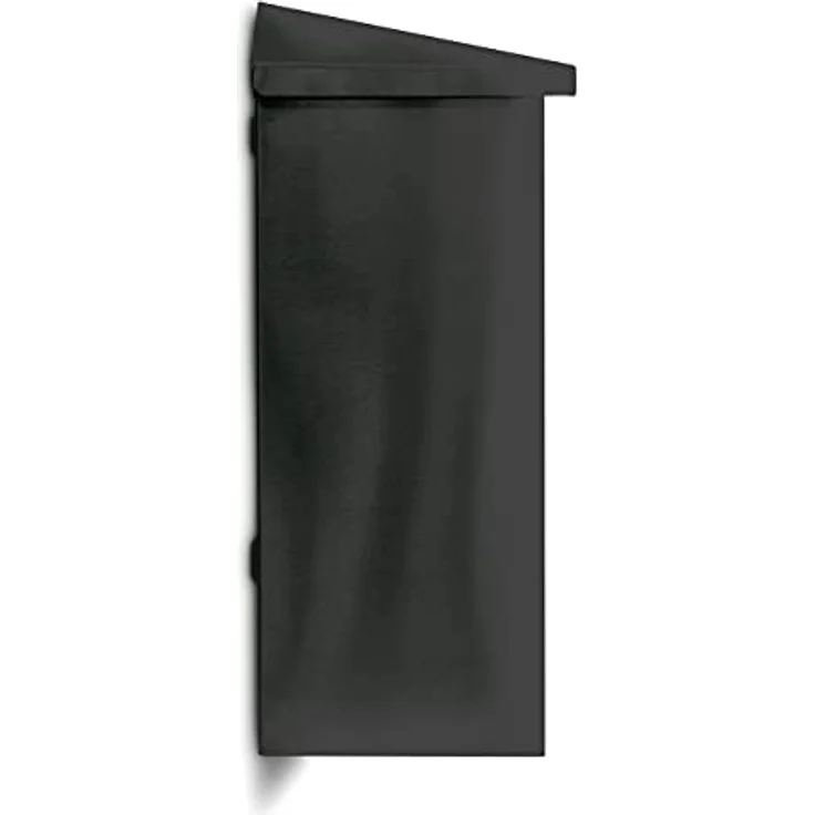 Relaxdays Briefkasten aus Eisen, abschließbar mit Spitzdach, wetterfest, schwarz, HBT 37 x 41 x 16 cm – Bild 8