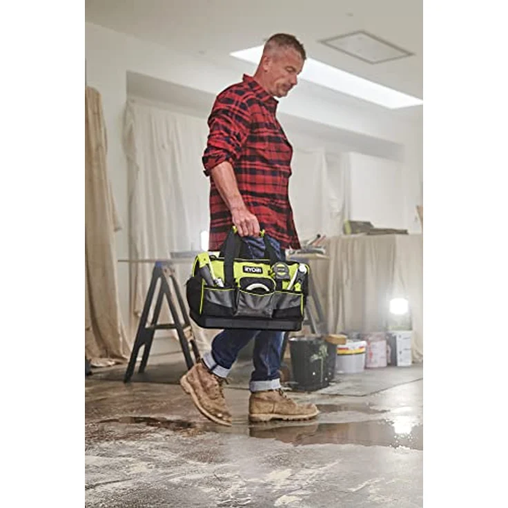 Ryobi Handwerkertasche mit Schultergurt S, Widerstandsfähig, Werkzeugtasche, ... - RYOBI – Bild 3