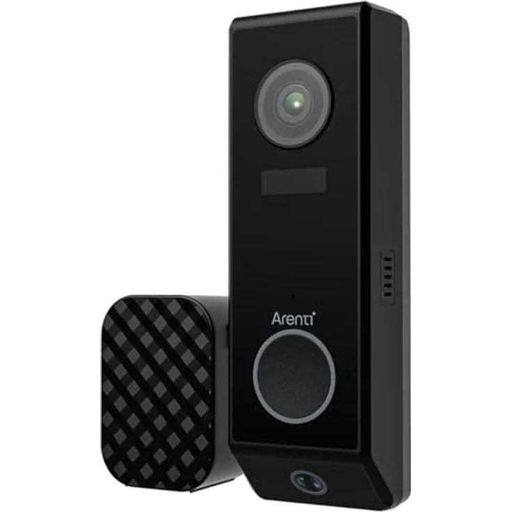 Arenti P10, kabellose WLAN-Video-Türklingel mit Dual-Kamera-System, 2-Wege-Audio und Akkulaufzeit bis zu 6 Monate – Bild 1