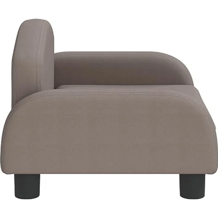vidaXL Hundebett Taupe 50x40x30 cm Stoff - Gemütliches Sofa mit massivem Kiefernholzrahmen – Bild 5