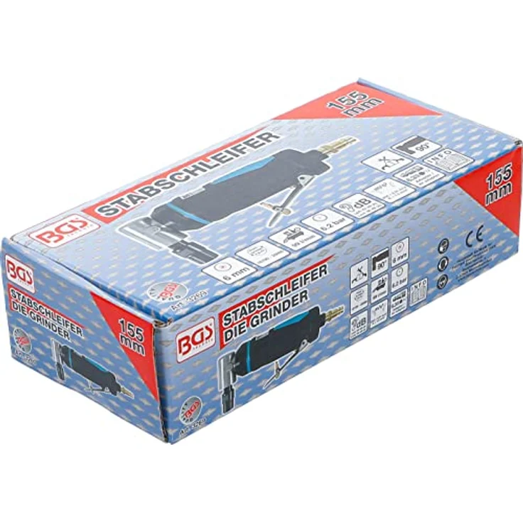 BGS 3269 | Stabschleifer | 90° abgewinkelt | 155 mm | Druckluft | | 6,3 mm (1-4'') – Bild 5