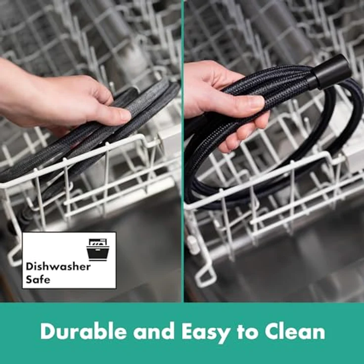 hansgrohe, Duschschlauch Designflex Planet Edition Textilbrauseschlauch, Länge 1250mm, Sand recycelt – Bild 2