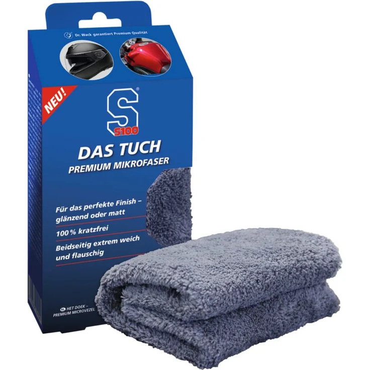 DR WACK Dr. Wack S100 DAS TUCH - Premium Mikrofaser 40 x 40 cm Auto-Reinigungsmittel - Glänzend oder Matt – Bild 1