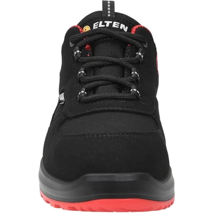 ELTEN HANNAH XXTL black-red Low ESD S3S Sicherheitsschuh, Damen-Sicherheitshalbschuh mit Hydrophobierte Mikrofaser, Atmungsaktivem Textilfutter und ESD PRO Lady Einlegesohle – Bild 4