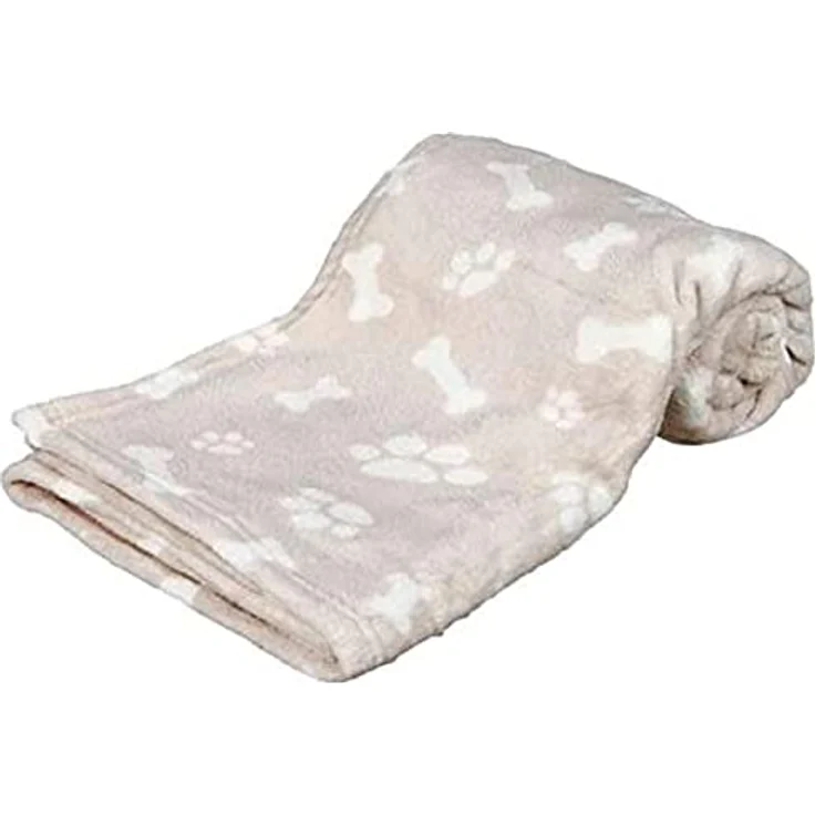 Trixie Kenny 37162 Hundedecke, Plüsch, 75 × 50 cm, beige – Bild 1