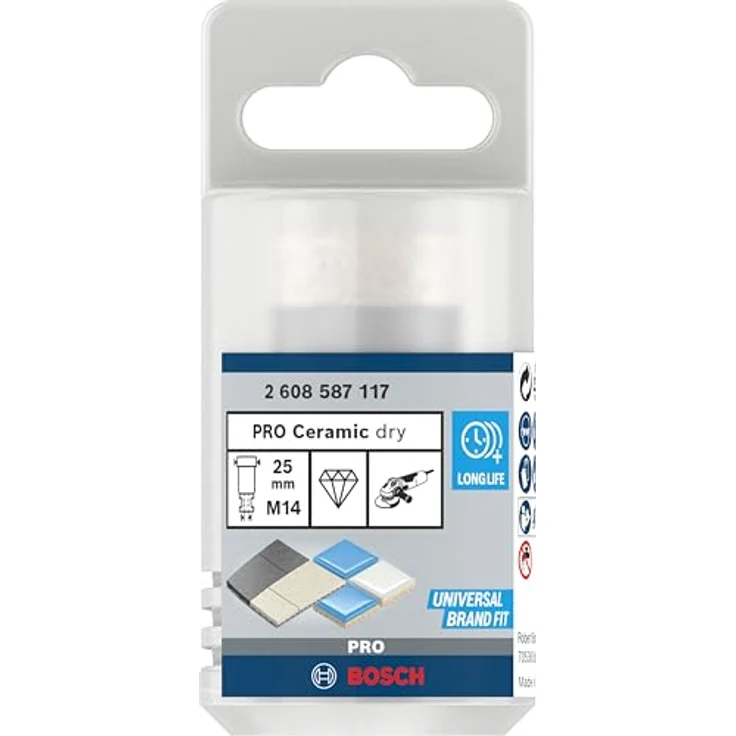 Bosch Accessories Diamant-Trockenbohrer Dry Speed 25 mm, diamantbestückt für Hartkeramik – Bild 2