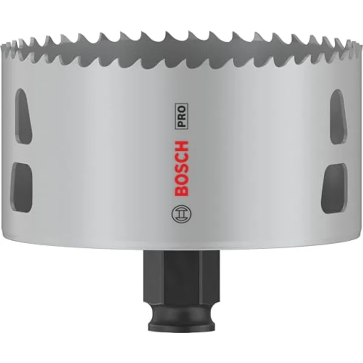 Bosch 1x PRO Multi Material Power Change Plus Lochsäge, für Weichholz & Trockenbauwand, Ø 92 mm, Professional Zubehör Bohrmaschine/Schrauber