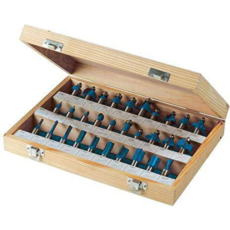 OTTO Fräser-Set Hartmetall-Fräser 1/2 Zoll, 30-tlg. mit verschiedenen Fräsertypen für Präzisionsbearbeitung – Bild 1