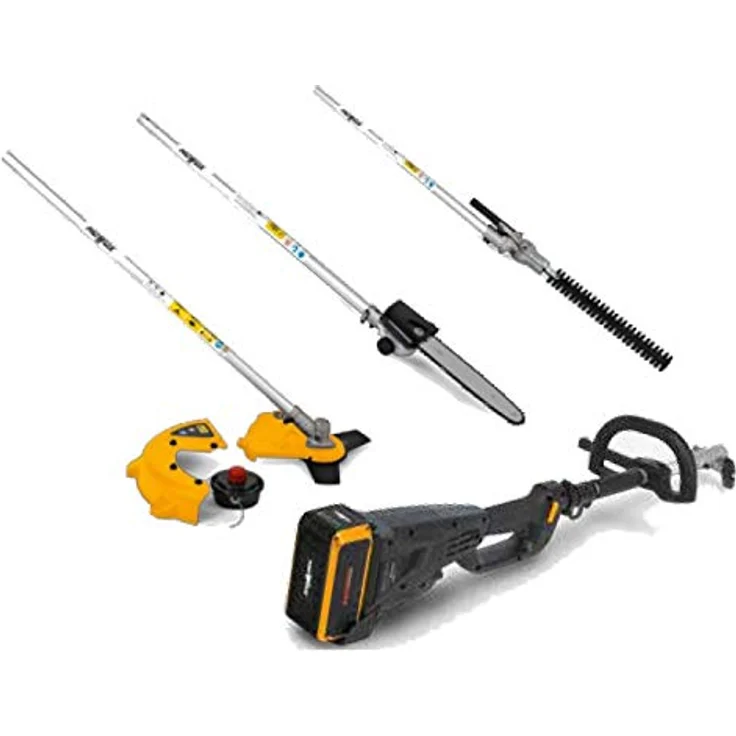 Mowox EBC 40 Li MT Set 40V 4-in-1 Gartenpflege Multitool-Set mit Rasentrimmer, Motorsense, Kettensäge und Teleskop-Heckenschere (ohne Akku) – Bild 1
